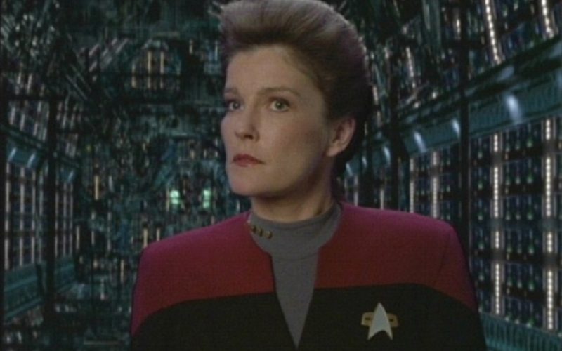 Janeway in Scorpion Part I