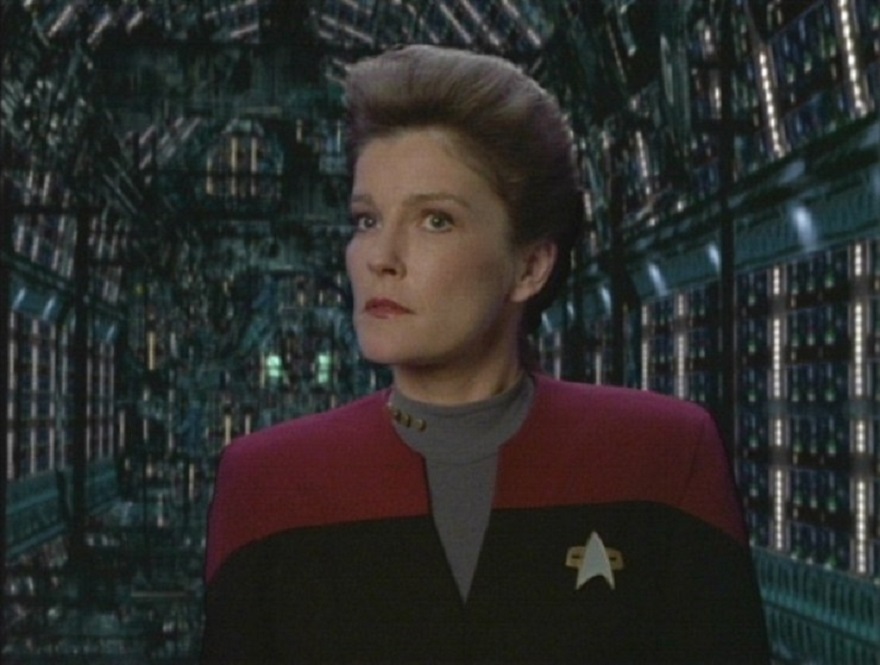 Janeway in Scorpion Part I